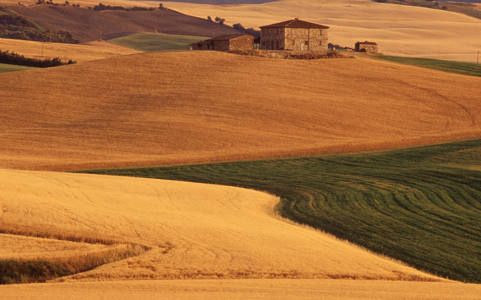 Tipico paesaggio della campagna in Toscana