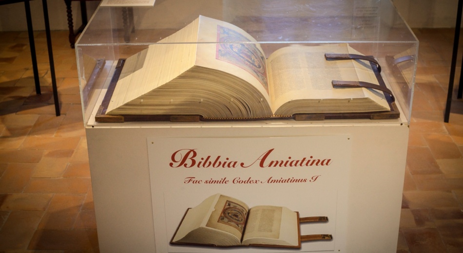 The Amiatine Bible in the Museum of the Abbey of San Salvatore