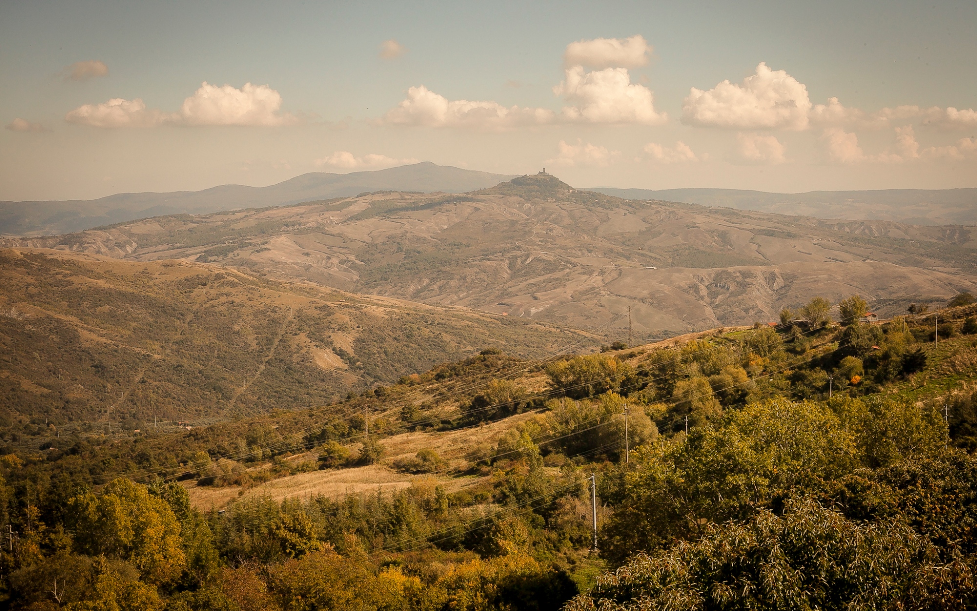 View of Radicofani from Abbadia San Salvatore