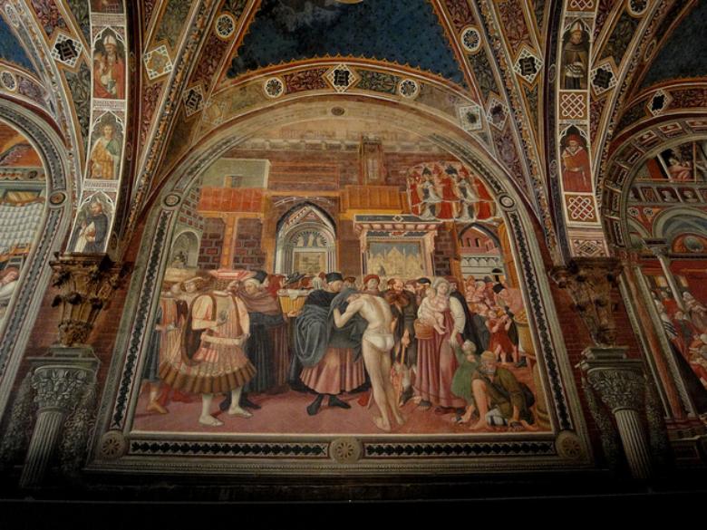 Fresco inside Santa Maria della Scala