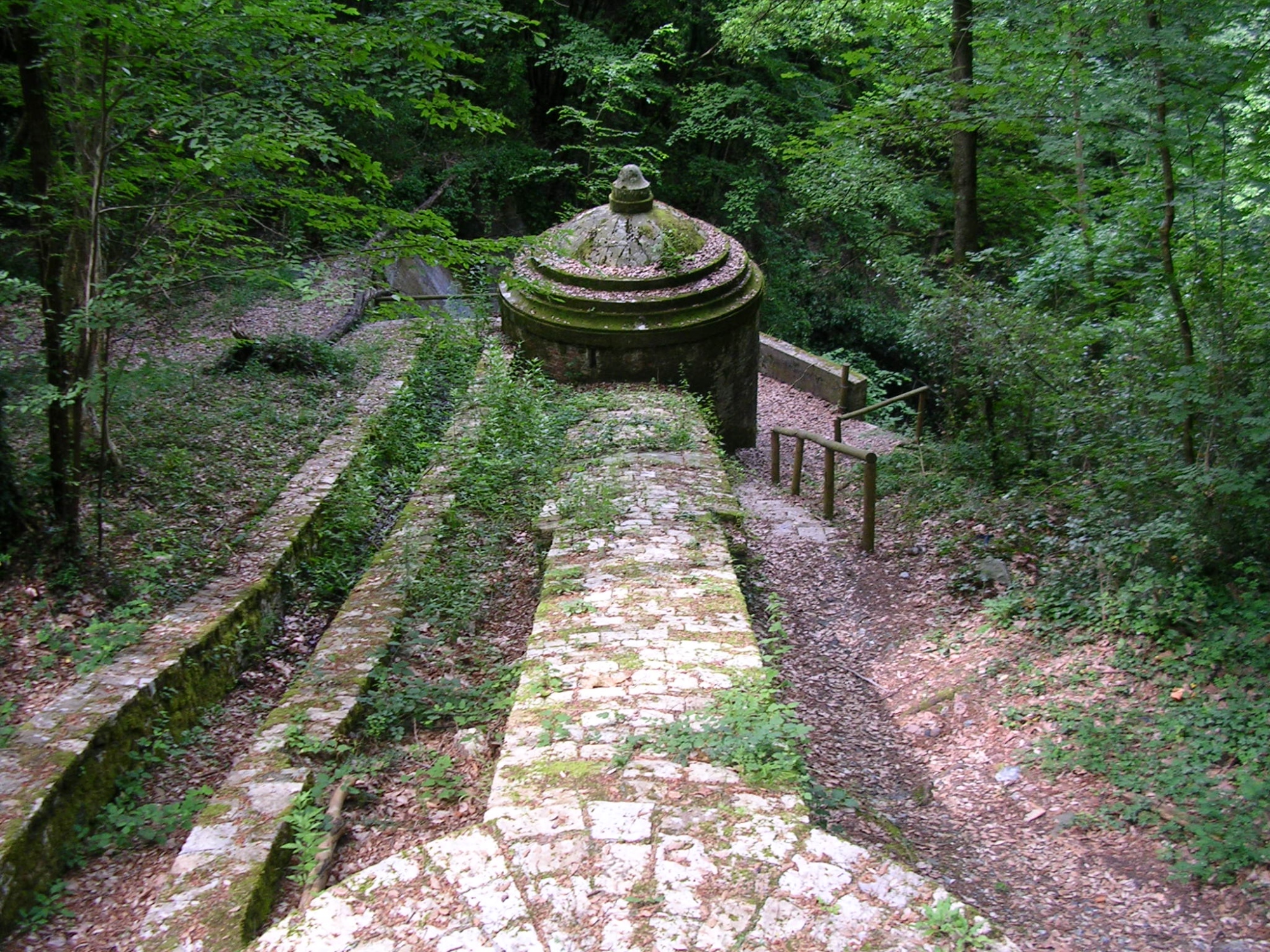 The springs where the aqueduct gets its water