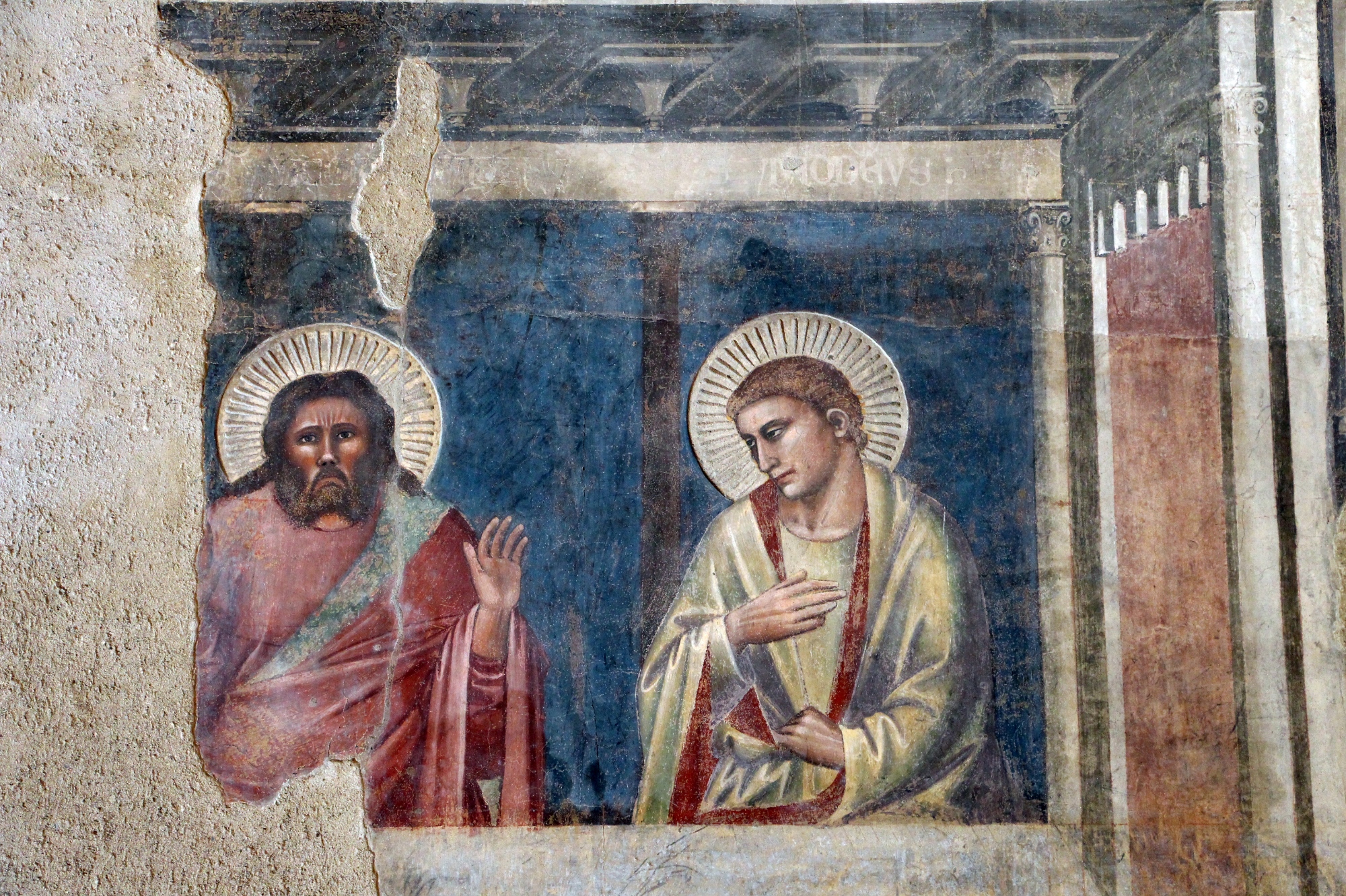 Detail of the fresco of Andrea Orcagna
