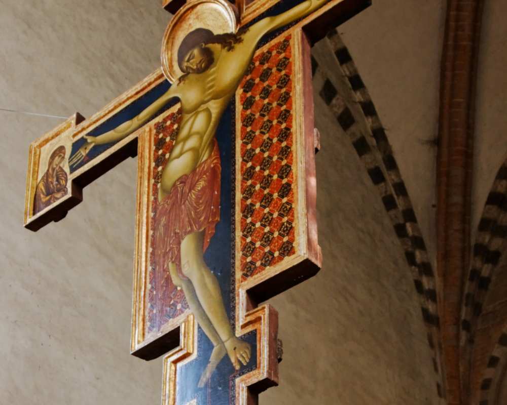 Wooden Crucifix by Cimabue, Church of San Domenico