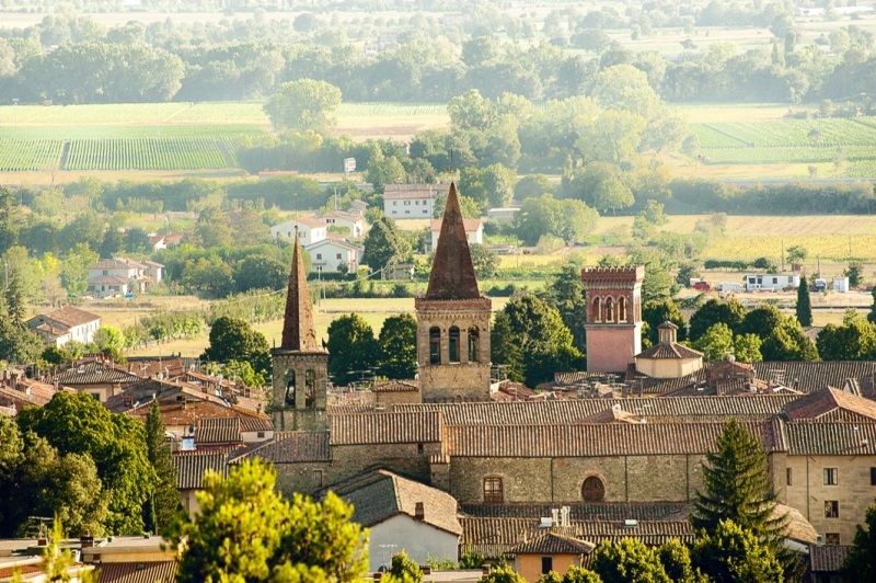 La bellissima città di Sansepolcro in Valtiberina Toscana