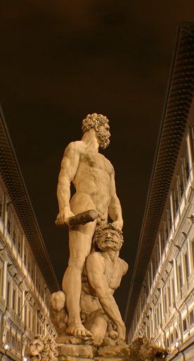 Ercole & Caco sculpture and Uffizi