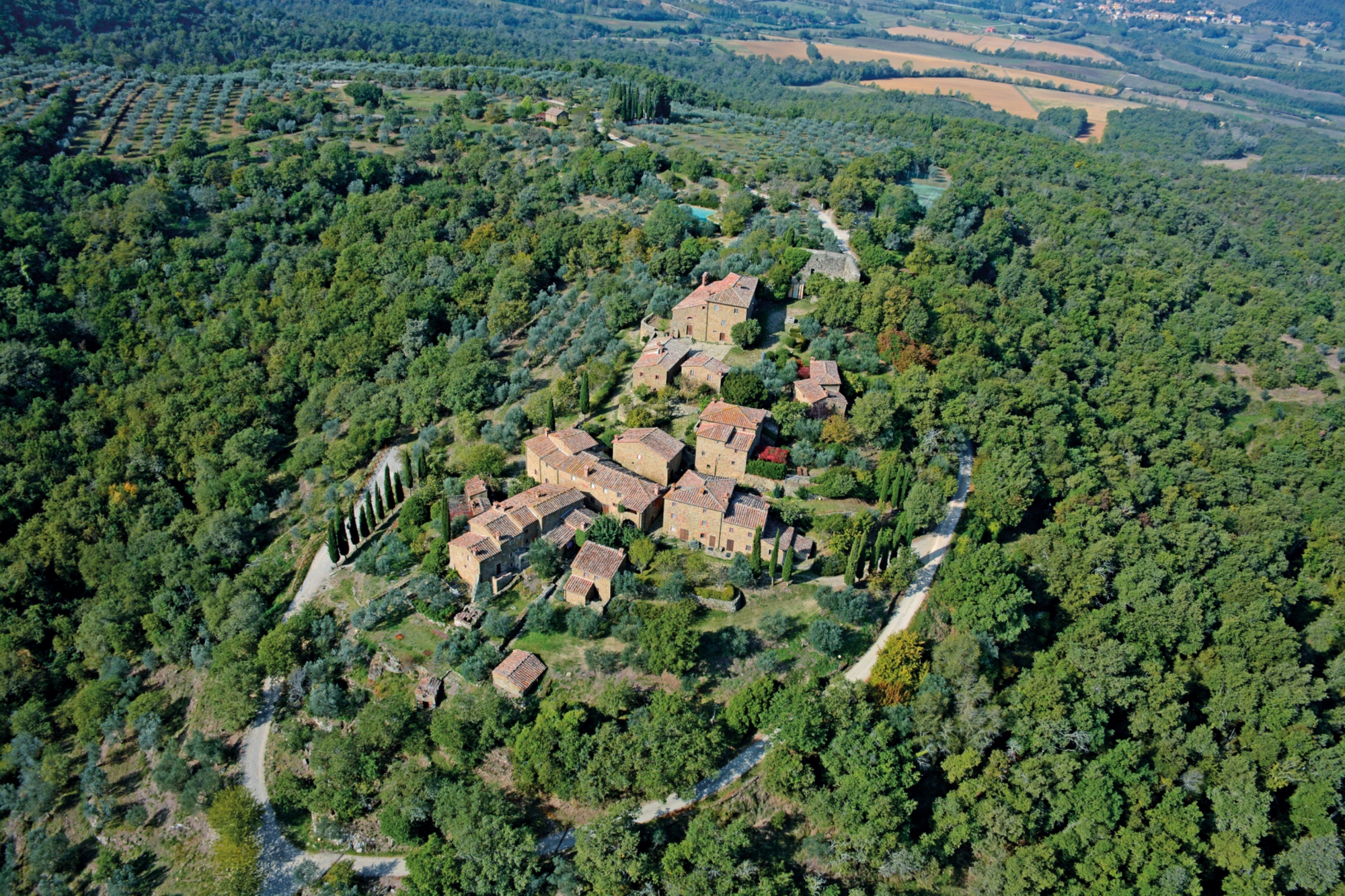 The village of Sogna from above