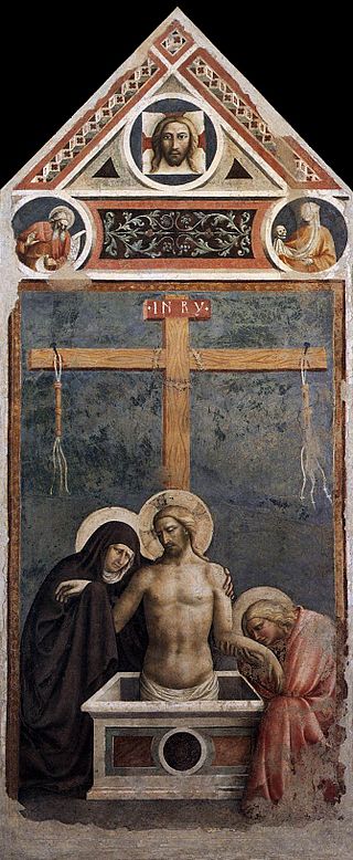 Pietà of Christ by Masolino da Panicale