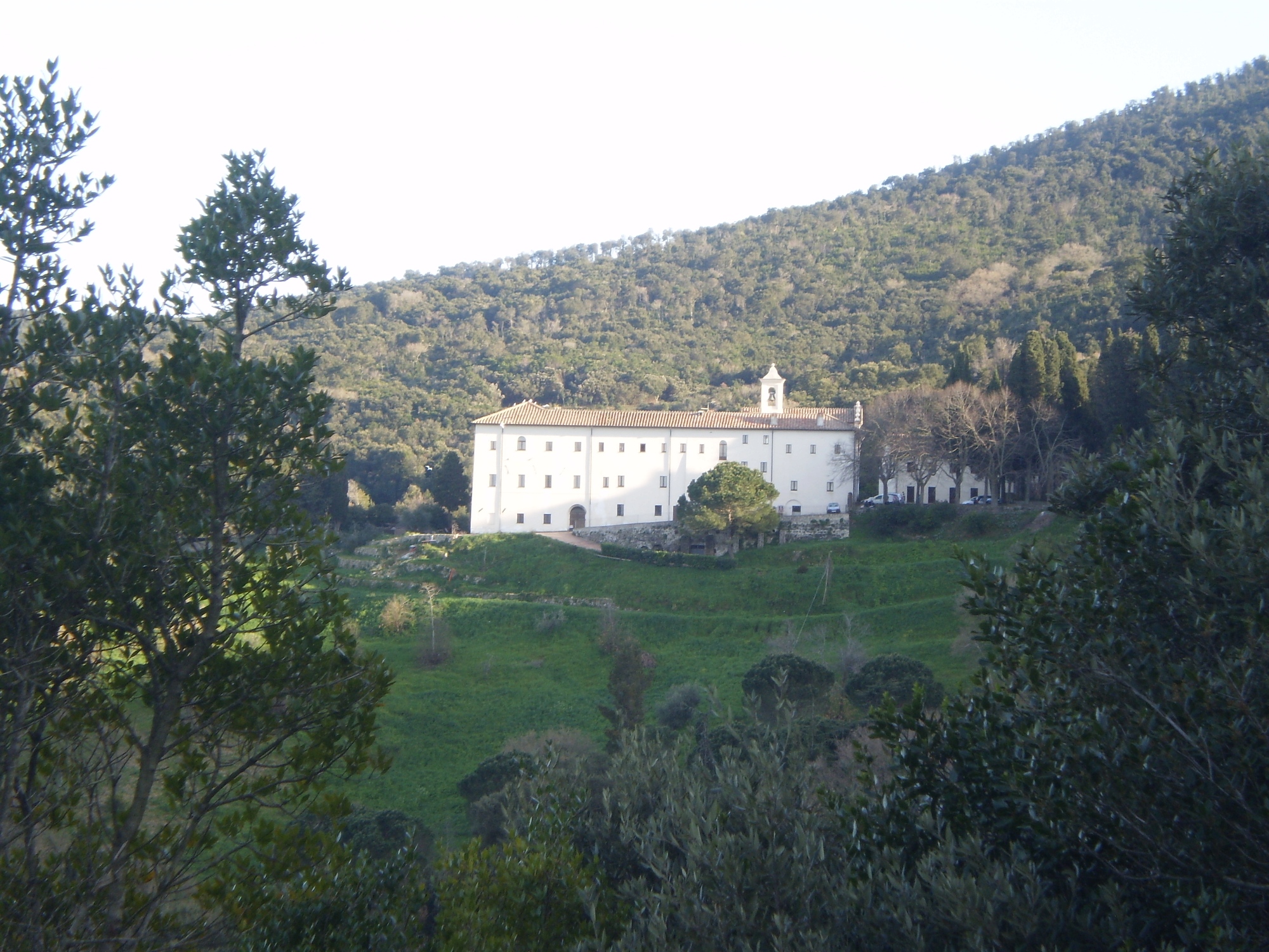 The convent immersed in the woods