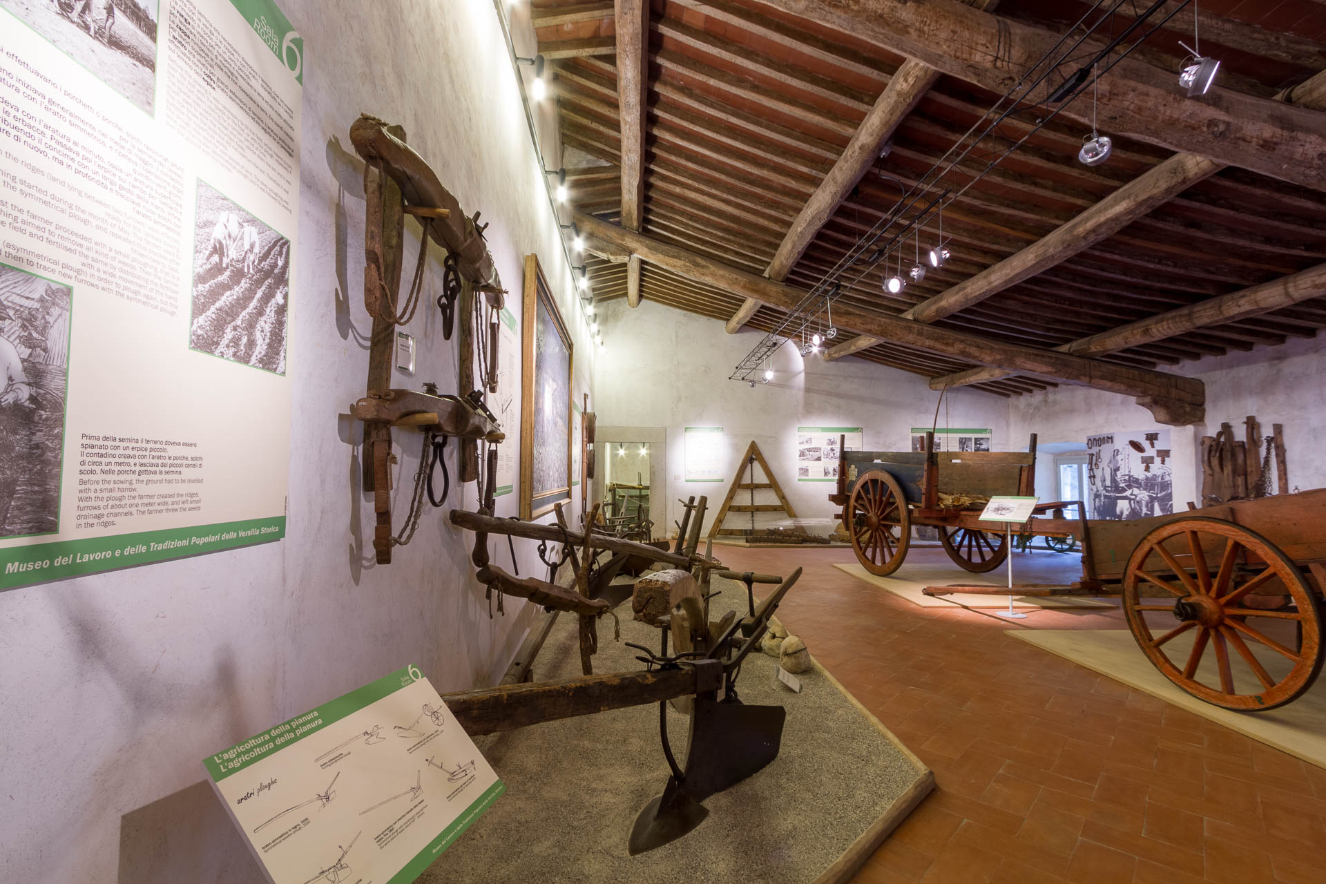 A room of the Museum of Folk Work and Traditions in Historic Versilia