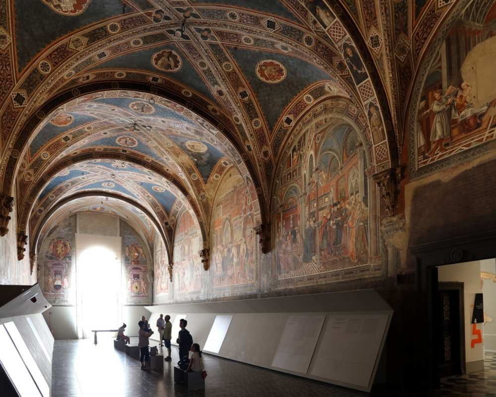 Sala del Pellegrinaio nel Santa Maria della Scala di Siena