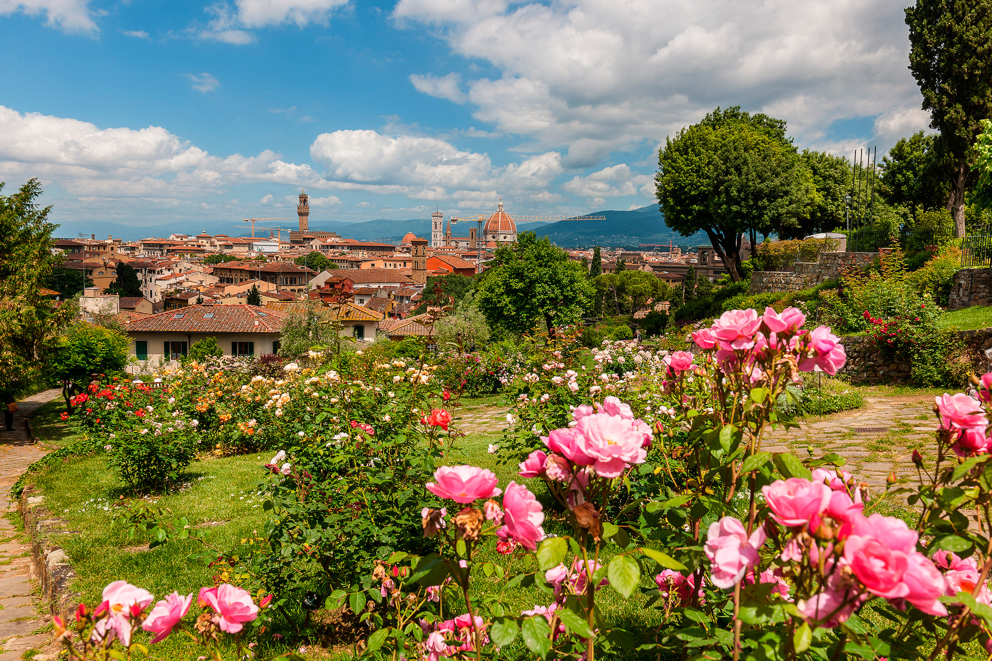 El Jardín de las Rosas en Florencia
