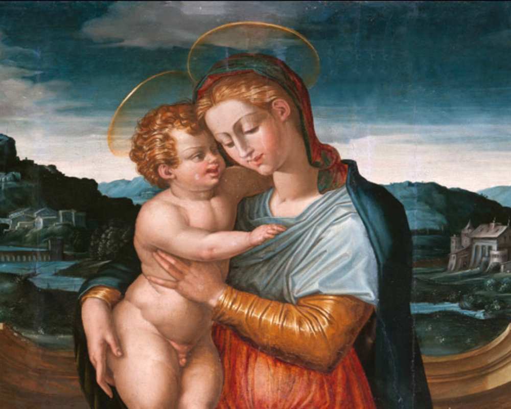 Madonna and Child between Saints John the Baptist and Jeromeby Giorgio Vasari at the Camaldoly Monastery