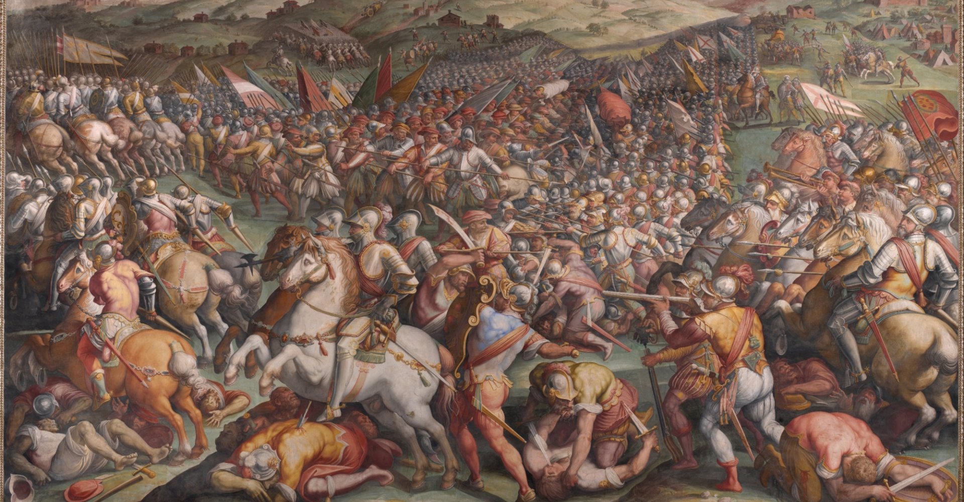 Giorgio Vasari, the battle of Marciano in Val di Chiana