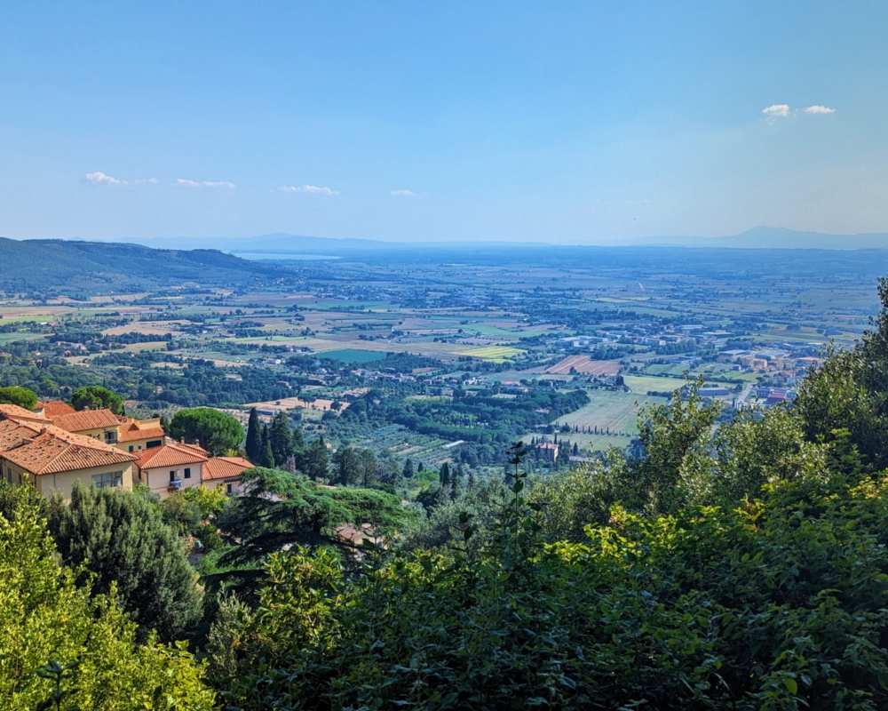 View of the countryside from Piazza Garibaldi