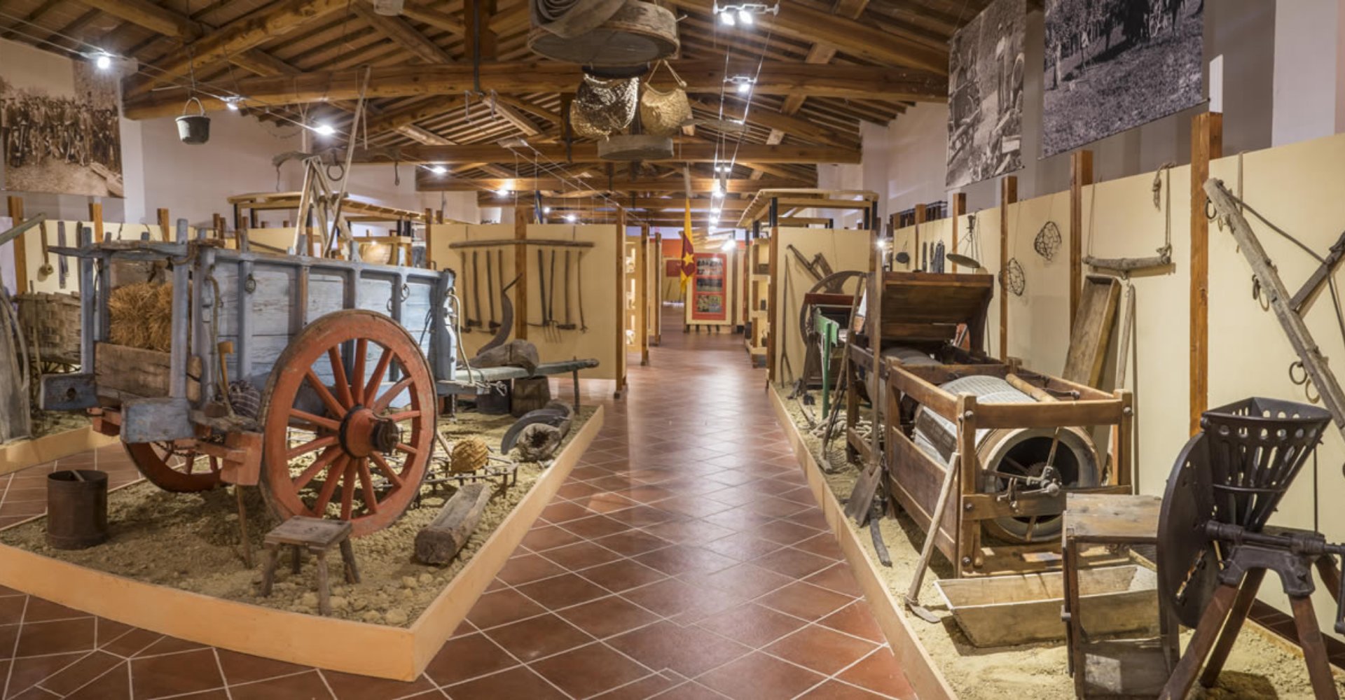 Una delle sale del Museo della comunità di Montalcino e del Brunello