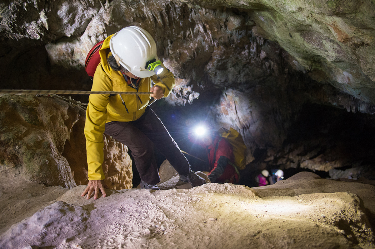Inside the Montagnola Senese caves