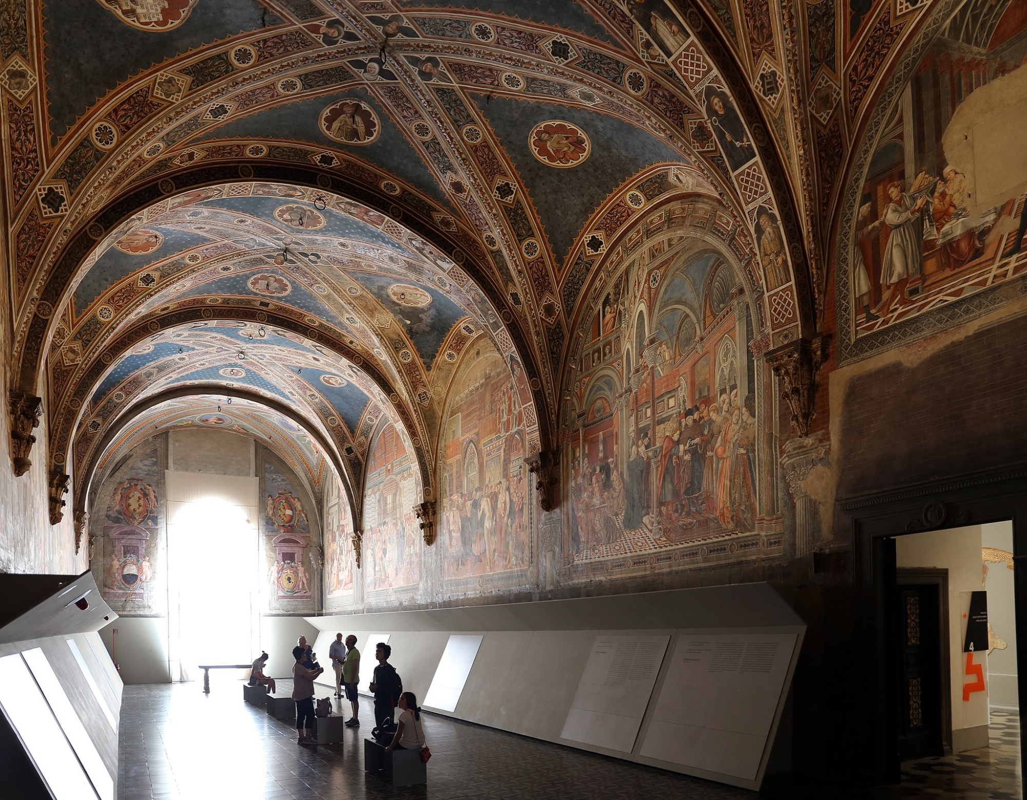 An historic room inside the Santa Maria della Scala