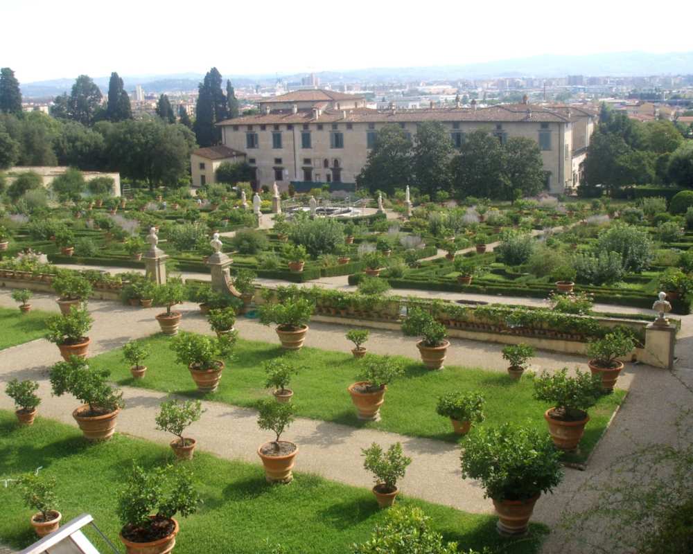 The Garden in the Castello Villa