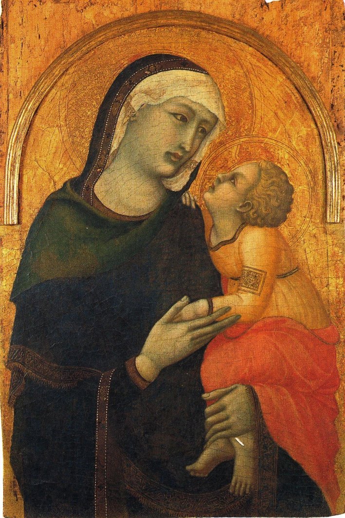 Madonna with Child by Pietro Lorenzetti
