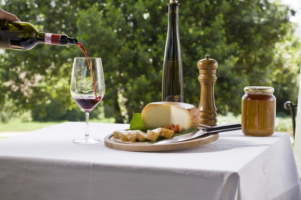 Wein, Käse, Öl und Honig aus der Toskana