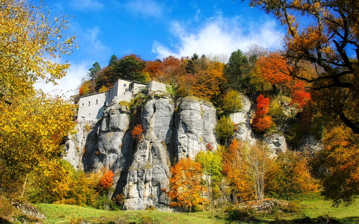 Santuario della Verna e i colori dell'autunno