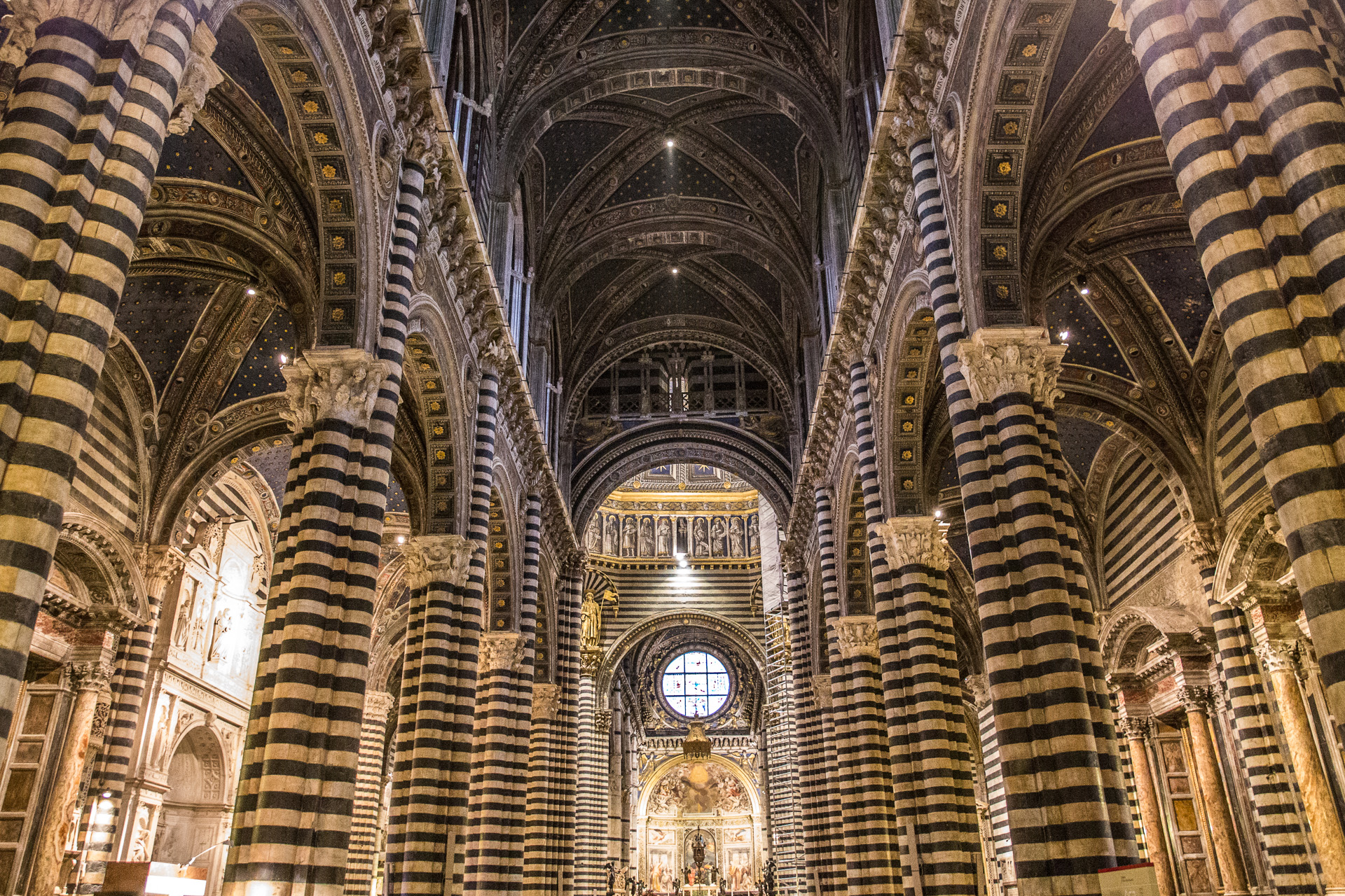 Inside the Siena Cathedral
