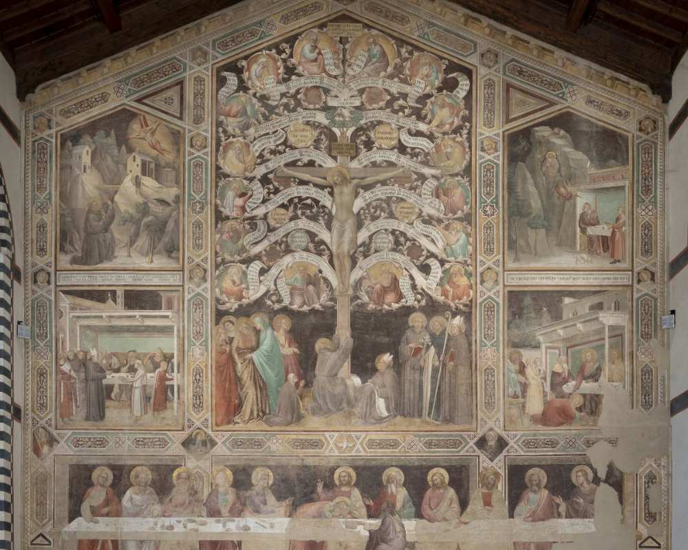 Tree of Life and Last Supper, Taddeo Gaddi
