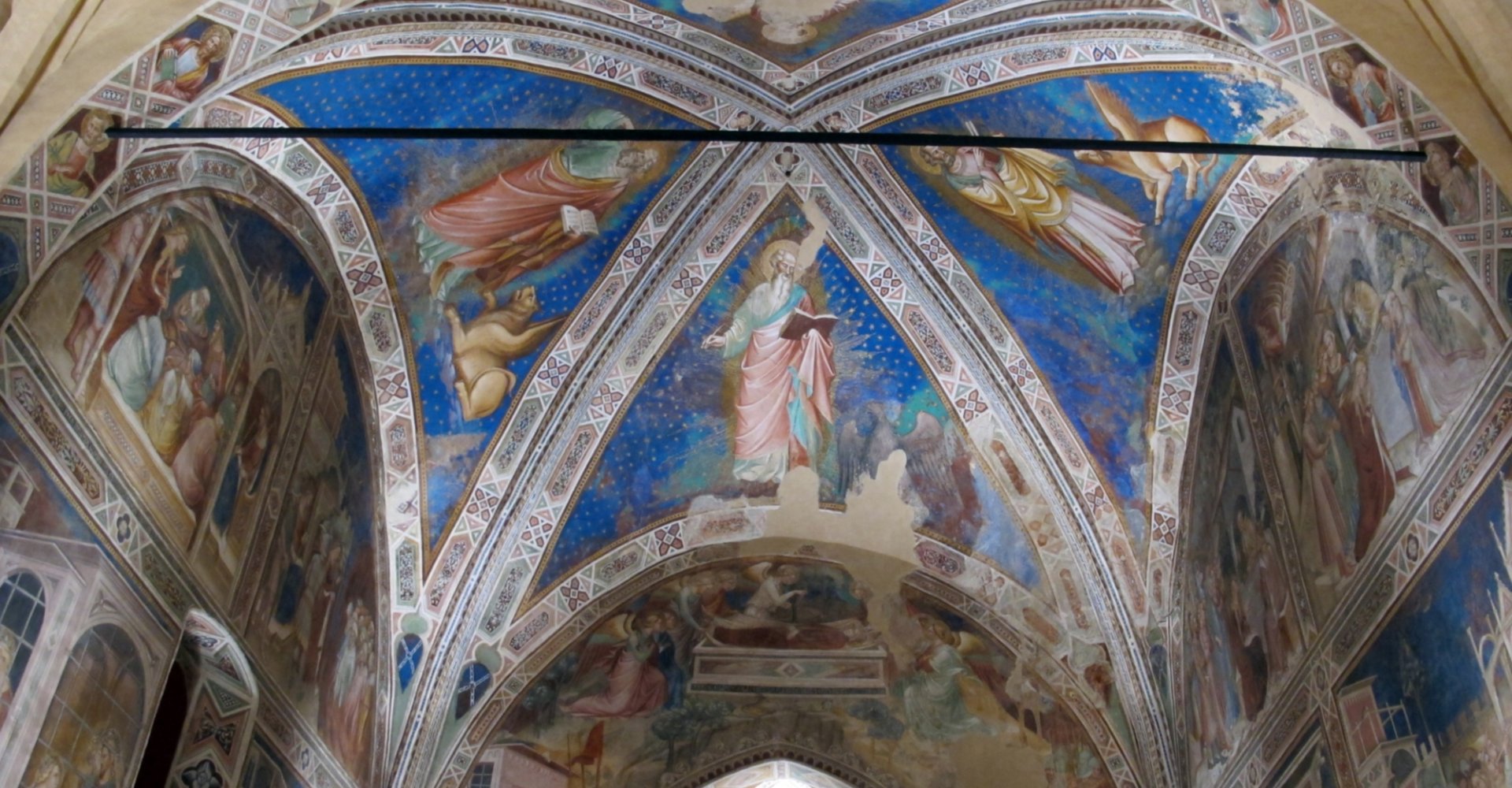 A glimpse of the interior of the Santa Caterina delle Ruote Oratory