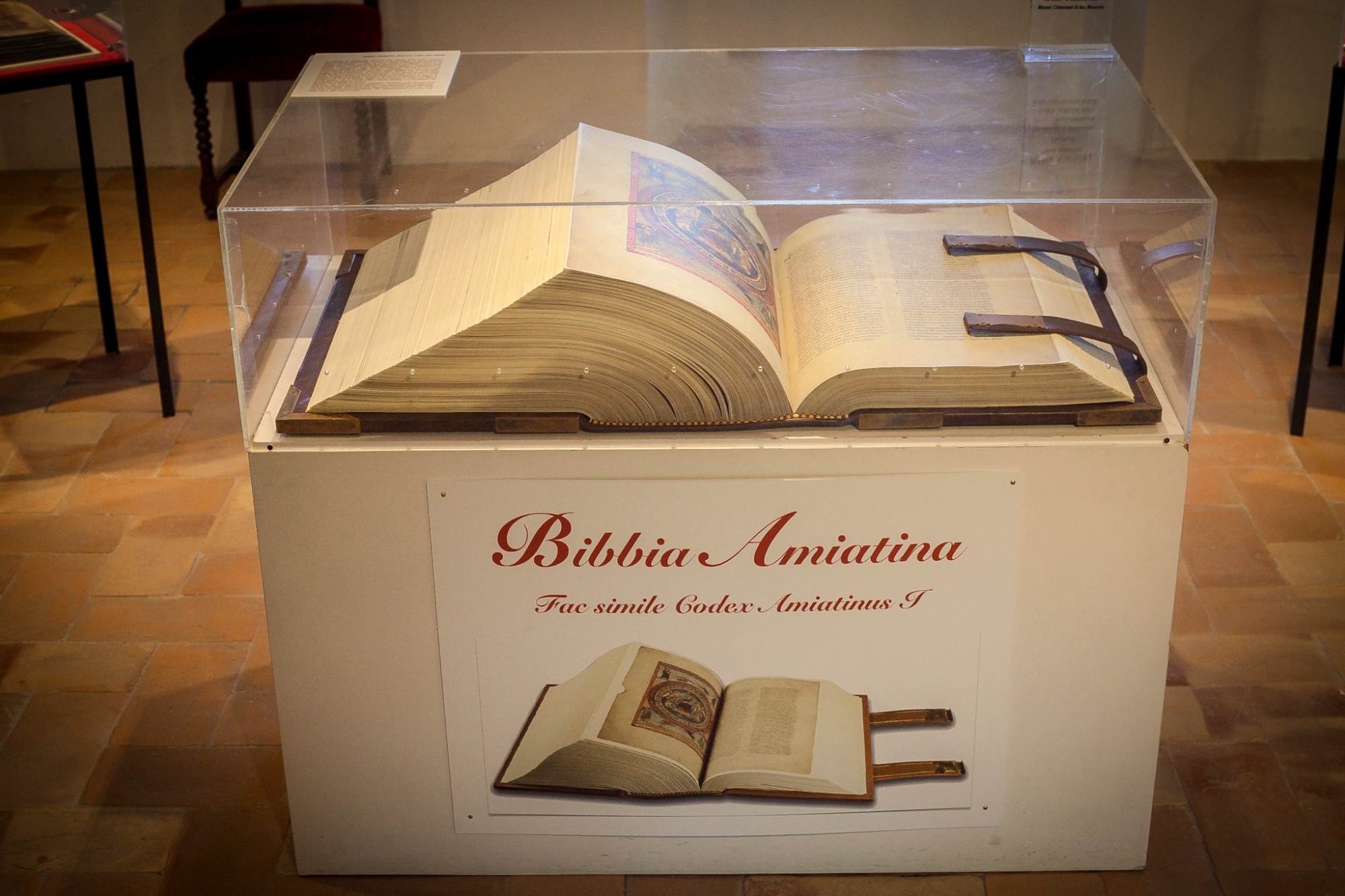 The Amiatine Bible in the Museum of the Abbey of San Salvatore