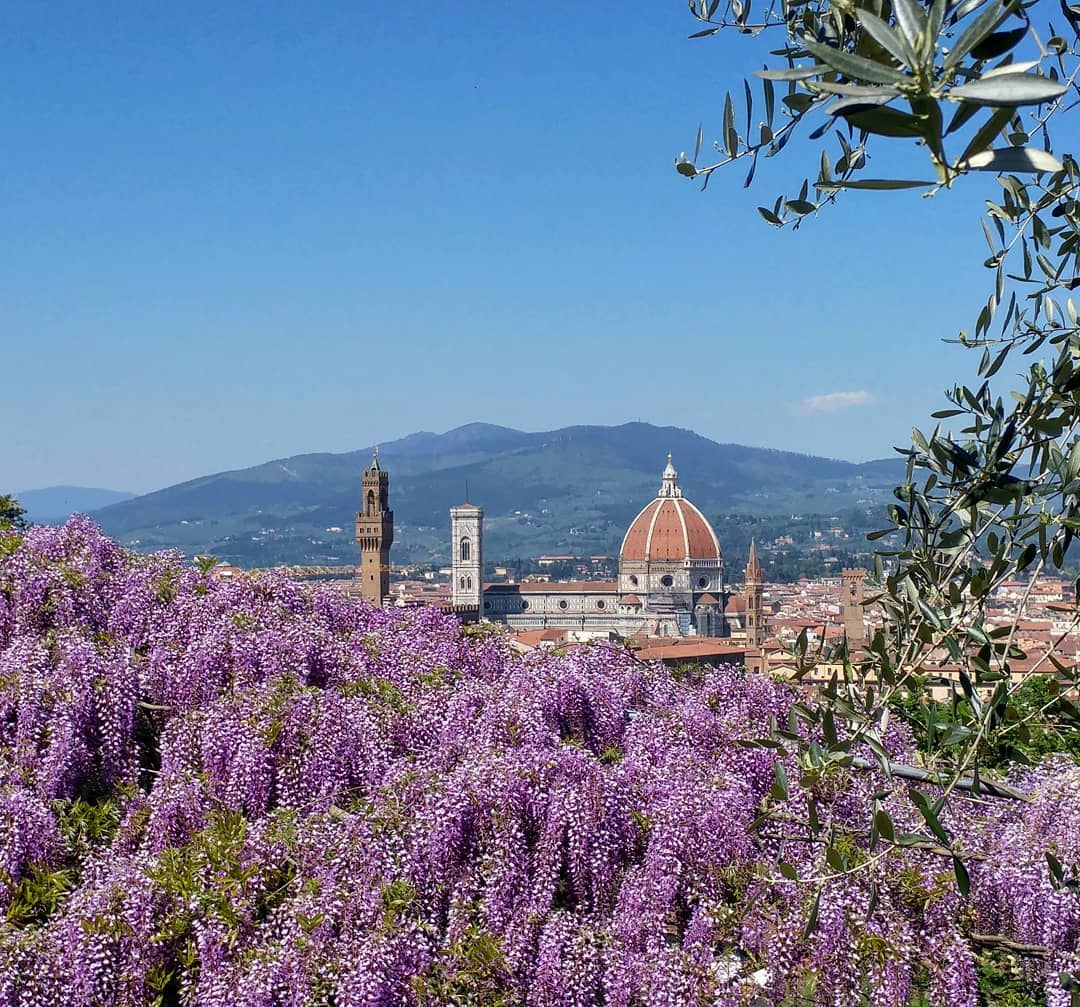 La vista sul Duomo di Firenze dal Giardino Bardini