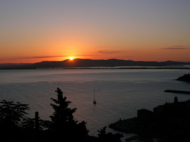 Sunset in Porto Santo Stefano