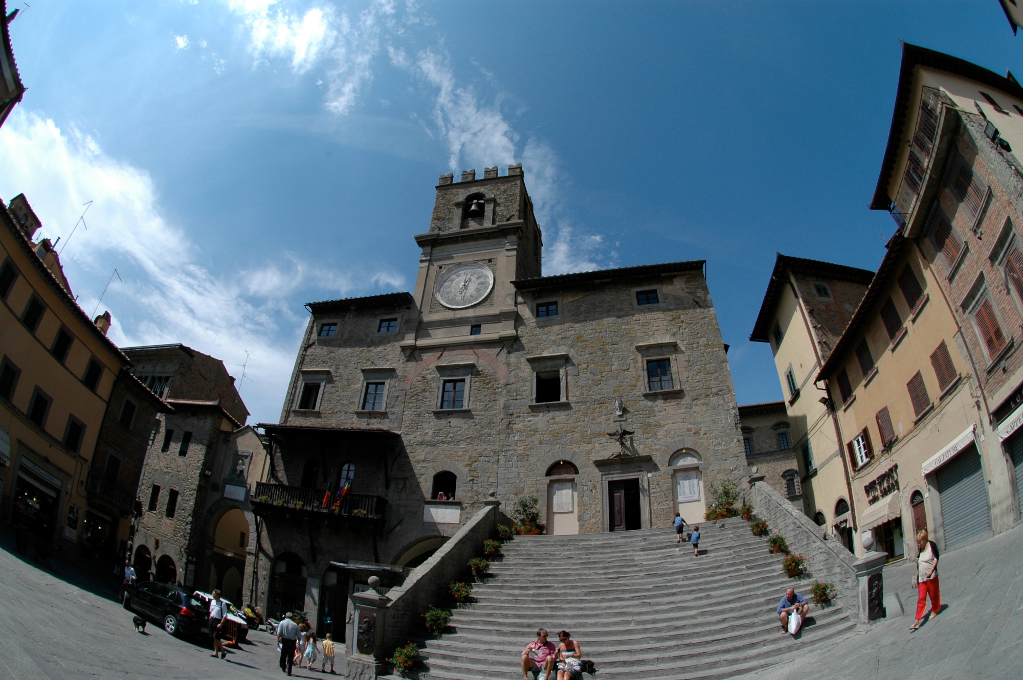 El centro histórico de la ciudad de Cortona
