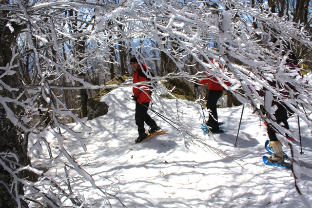 Snowshoeing on Monte Amiata