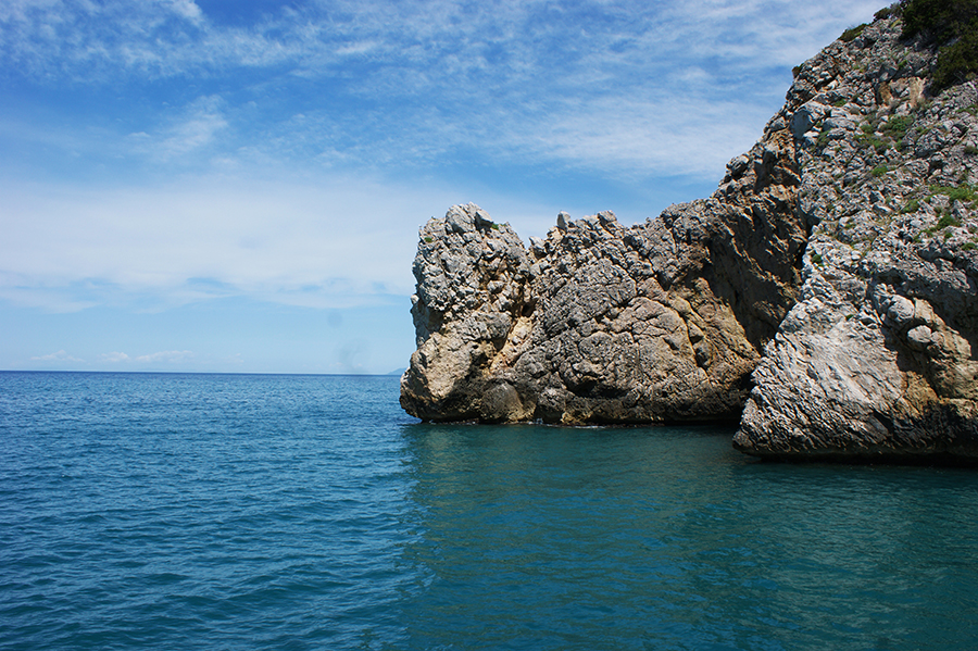 A sea cliff of Maremma Park
