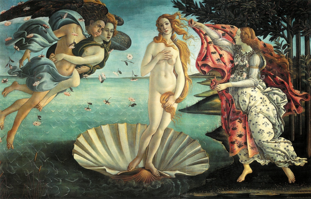 Nascita di Venere, Sandro Botticelli